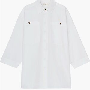 White Poplin Shirt Lafayette 148